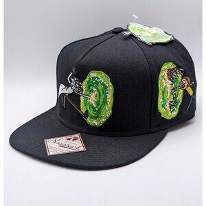 NEW Rick and Morty Portal Snapback Hat Cap Bioworld NWT 2017 Cartoon Adult Swim